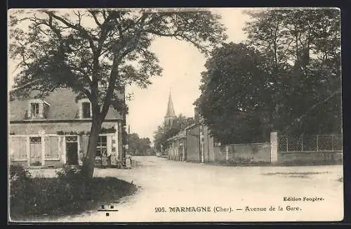 AK Marmagne, Avenue de la Gare