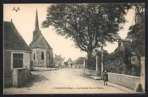 AK Marcais, La Grande Rue et l`Église