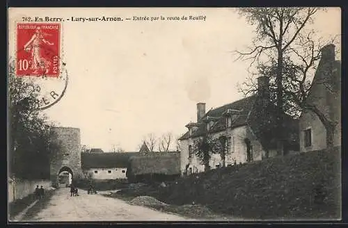 AK Lury-sur-Arnon, Entrée par la route de Reuilly