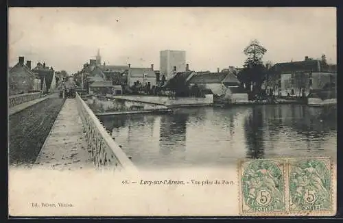 AK Lury-sur-Arnon, Vue prise du Pont