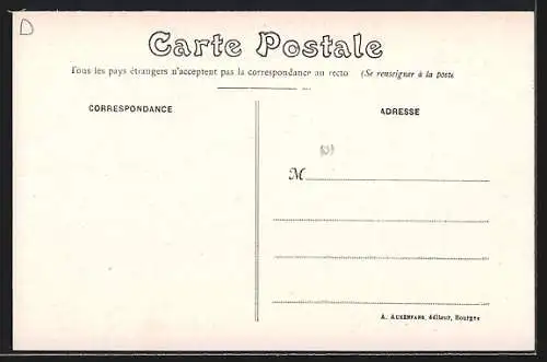 AK Concressault, Place de l`Église en Berry