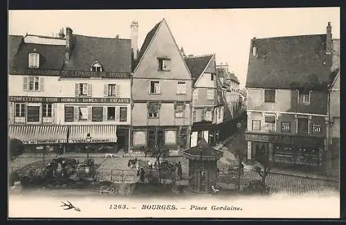 AK Bourges, Place Gordaine et ses boutiques historiques