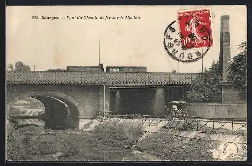 AK Bourges, Pont du Chemin de fer sur le Mouton