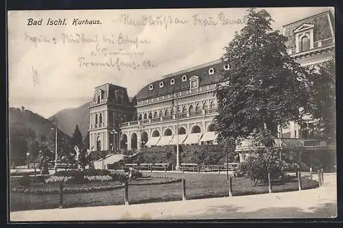 AK Bad Ischl, Kurhaus mit Anlagen