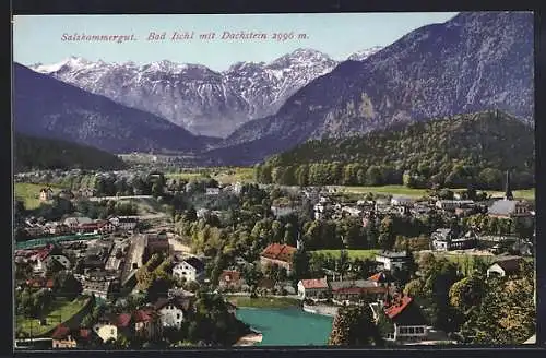 AK Bad Ischl, Totale mit Dachstein