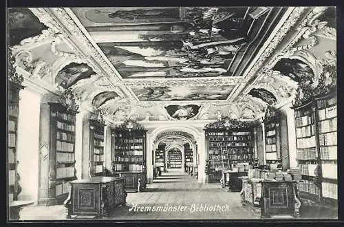 AK Kremsmünster, Bibliothek, Innenansicht