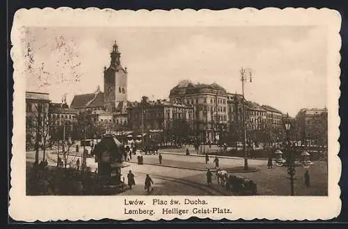 AK Lwow / Lemberg, Plac sw. Ducha, Heiliger Geist-Platz