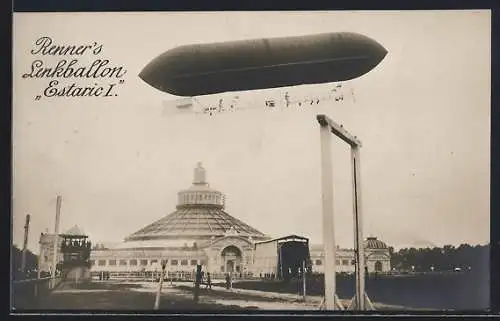 AK Renner`s Lenkballon Estaric I im Flug