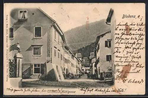 AK Bludenz, Blick in die Mühlgasse