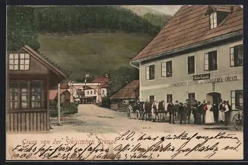 AK St. Aegyd am Neuwalde, Terz, C. Rohrbacher`s Gasthof zur Steirischen-Grenze