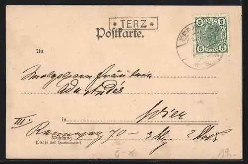 AK St. Aegyd am Neuwalde, Terz, C. Rohrbacher`s Gasthof zur Steirischen-Grenze