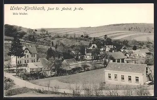 AK St. Andrä-Wördern, Unter-Kirchbach mit Villa Weider