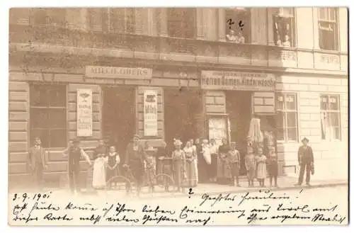 10 Fotografien unbekannter Fotograf, Ansicht Wien, Wohn - und Geschäftshäuser, Gasthaus Adolf Schmöger, Trödelhalle u.a.