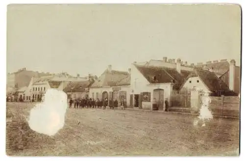 10 Fotografien unbekannter Fotograf, Ansicht Wien, Bäckerei Anton Strauss, Festwagen, Biergarten, Hotel zur Gold Sonne