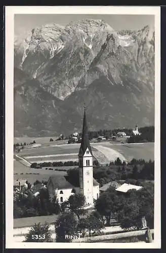 AK Rinn /Tirol, Panorama mit Kirche