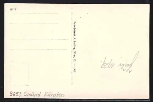 AK Gmünd, Blick durch das Tor auf den Stadtplatz