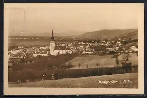 AK Königstetten /N. Do., Teilansicht mit Kirche