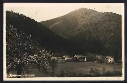 AK Furth an der Triesting, Schromenau, Ortspartie mit Bergen