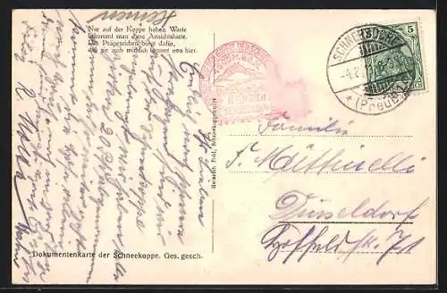 AK Riesenbaude, Ansicht auf der Schneekoppe