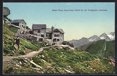 AK Kaiser Franz Josef-Haus, Ansicht in den Alpen