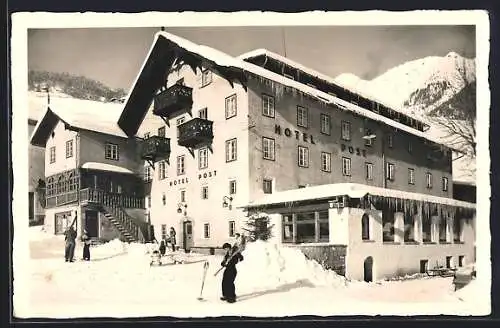 AK Sölden /Ötztal, Hotel Post im Winterzauber