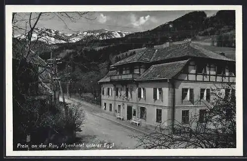 AK Prein an der Rax, Alpenhotel unterer Eggl