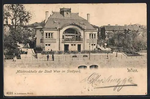 AK Wien, Milchtrinkhalle der Stadt Wien im Stadtpark