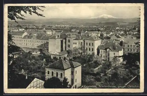 AK Amstetten, Panoramablick aus der Vogelschau