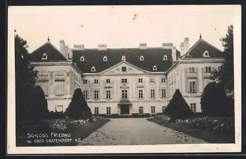 AK Ober Grafendorf /N.-Ö., Schloss Friedau mit Anlagen