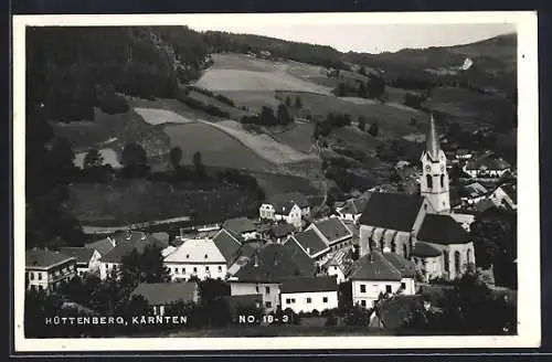 AK Hüttenberg /Kärnten, Teilansicht mit der Kirche