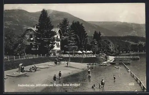 AK Seeboden a. Millstättersee, Partie beim Erlbad