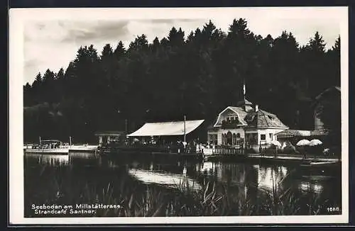 AK Seeboden am Millstättersee, Strandcafe Santner