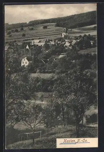 AK Kasten /N.-Oe., Ortsansicht am Berghang