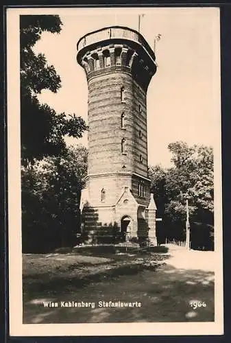 AK Wien, Kahlenberg, Partie an der Stefaniewarte