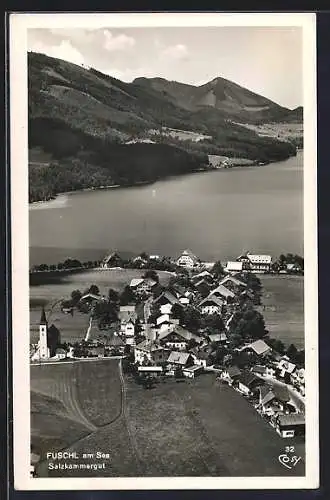 AK Fuschl am See, Totalansicht am Wasser