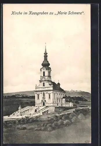 AK Wien, Kaasgraben, Wallfahrtskirche zu Maria Schmerz