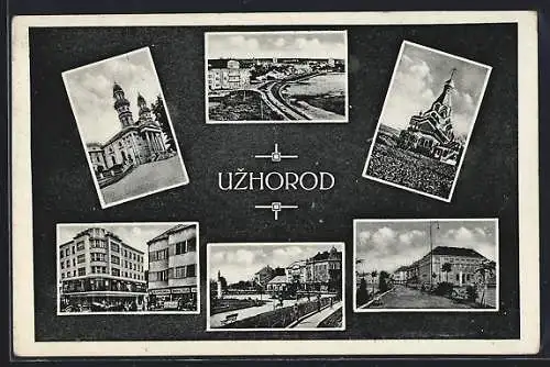 AK Uzhorod, Kirchen, Geschäfte und Flusspartie