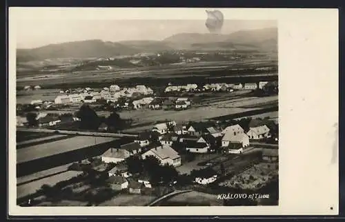 AK Královo n. Tisou, Ortsansicht aus der Vogelschau