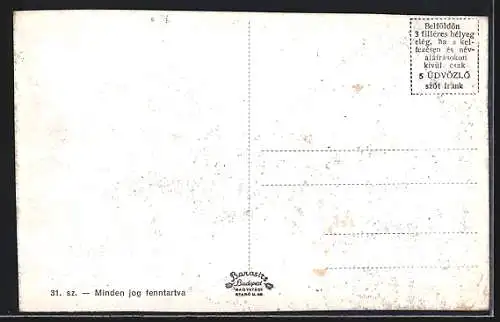 AK Munkács, Vár, Kossuth Lajos-utca, Kolostor