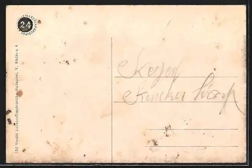 AK Kiralyhaza, Varhegy-reszlet, Ortsansicht mit Feldern