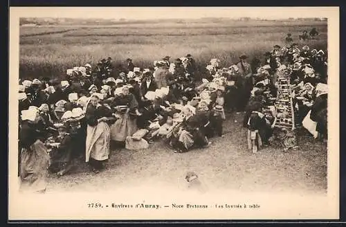 AK Auray, Noce Bretonne, Les Invités à table