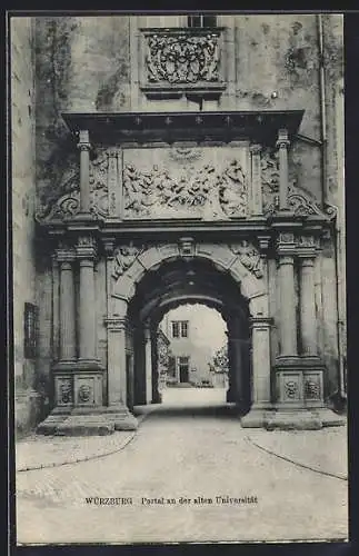 AK Würzburg, Portal an der alten Universität