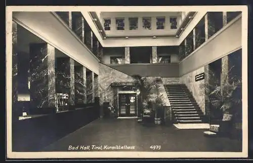 AK Bad Hall /Tirol, Kurmittelhaus, Innenansicht