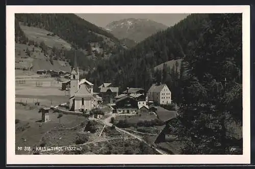 AK Kals in Tirol, Panorama mit Kirche