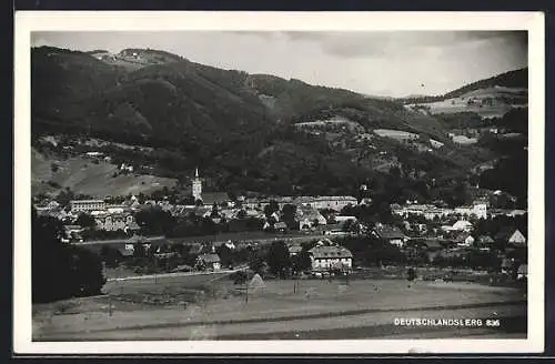 AK Deutschlandsberg, Teilansicht mit Kirche