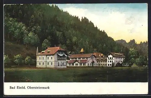 AK Bad Einöd /Obersteiermark, Ortsansicht, Gebäude-Ensemble