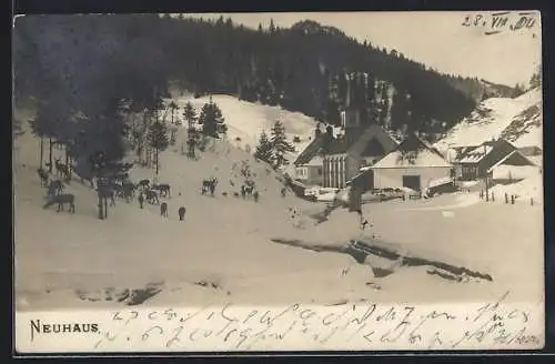 AK Neuhaus bei Gaming, Kirche im Schnee