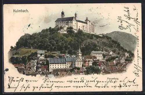 AK Kulmbach, Blick auf Ort und Plassenburg