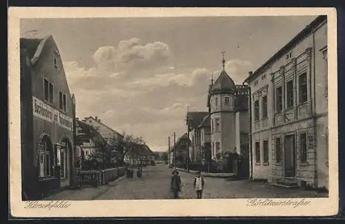 AK Hirschfelde / Sachsen, Partie in der Görlitzerstrasse