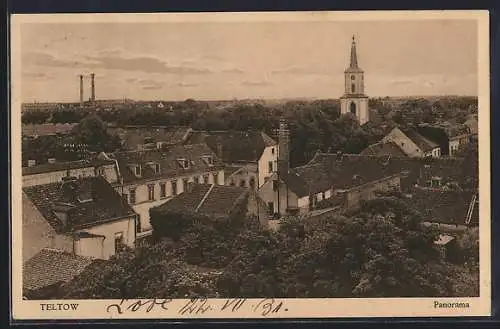 AK Teltow, Panorama der Ortschaft